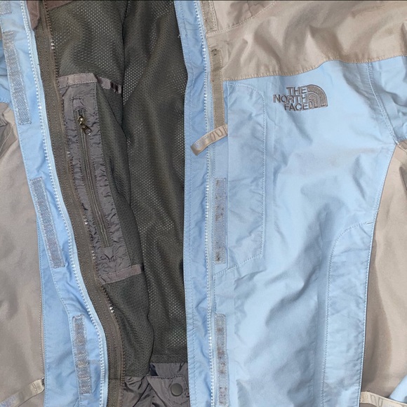BLUE AND GREY NORTH FACE HYVENT OUTERWEAR TECHNICAL JACKET - Picture 3 of 7
